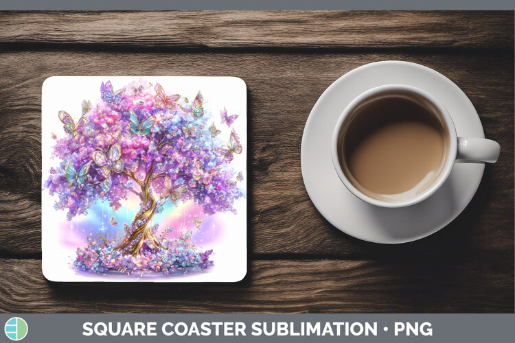GorgeousBest Sellers 03 Rainbow Summer Square Coaster design.