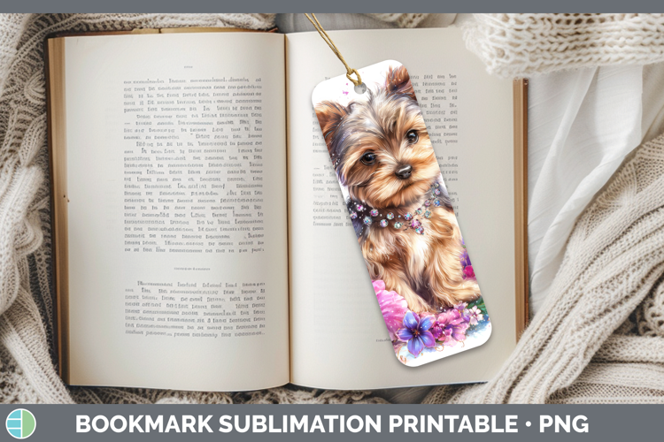 Best Sellers 03 Rainbow Summer Yorkshire Terrier Bookmark Su