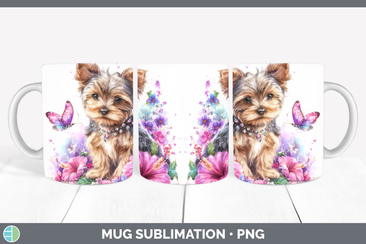 Best Sellers 03 Rainbow Summer Yorkshire Terrier Mug Wrap Su