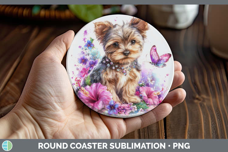Best Sellers 03 Rainbow Summer Yorkshire Terrier Round Coast