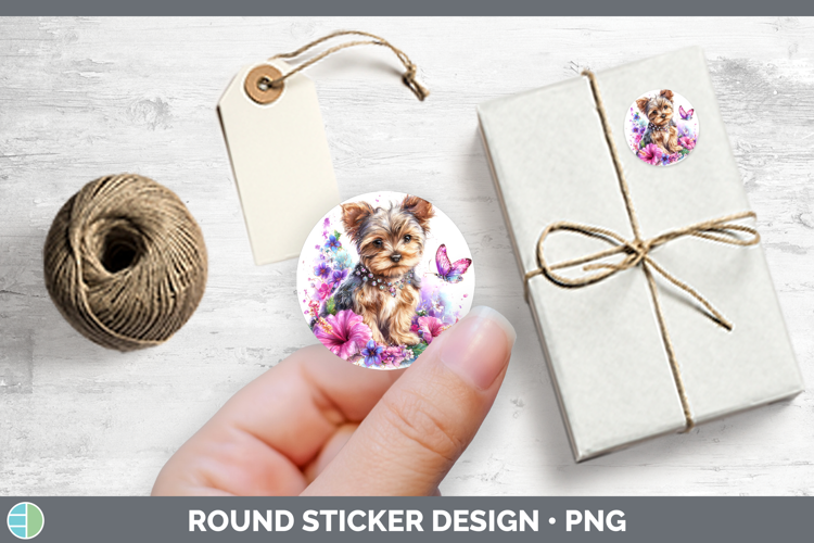 Best Sellers 03 Rainbow Summer Yorkshire Terrier Stickers |