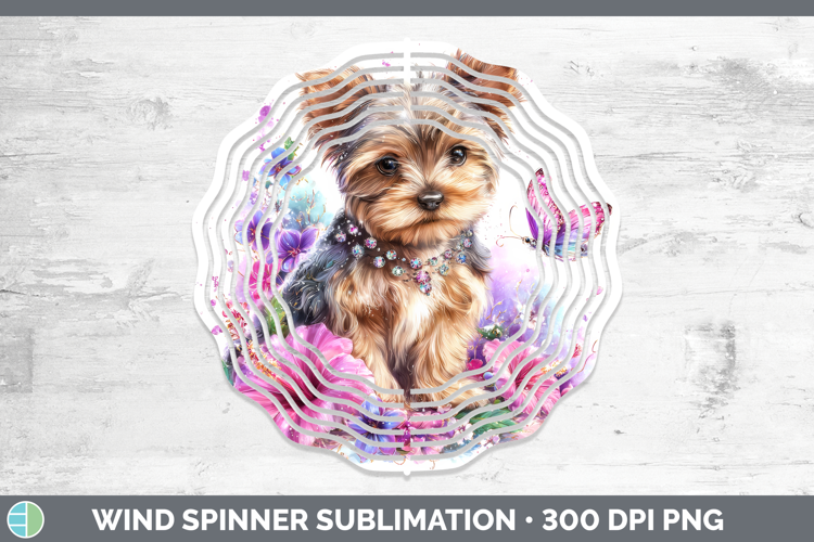Best Sellers 03 Rainbow Summer Yorkshire Terrier Wind Spinne
