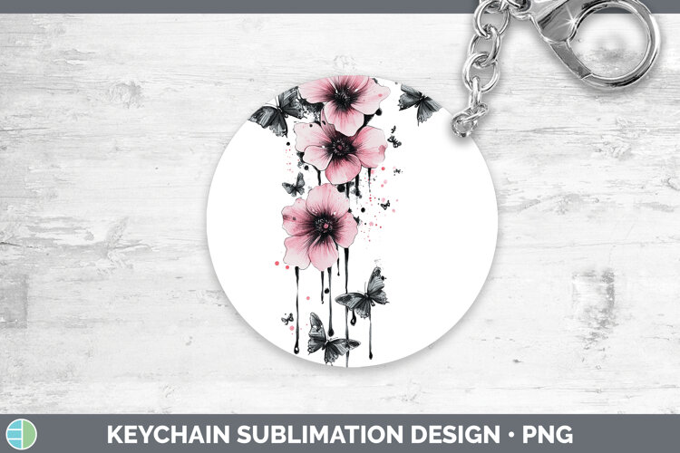 GorgeousBest Sellers 04 Pink Drips Keychain design.