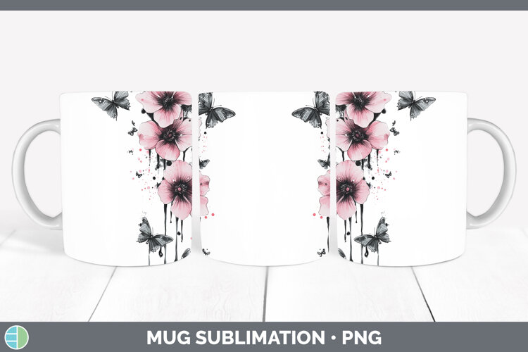 GorgeousBest Sellers 04 Pink Drips Mug Wrap design.