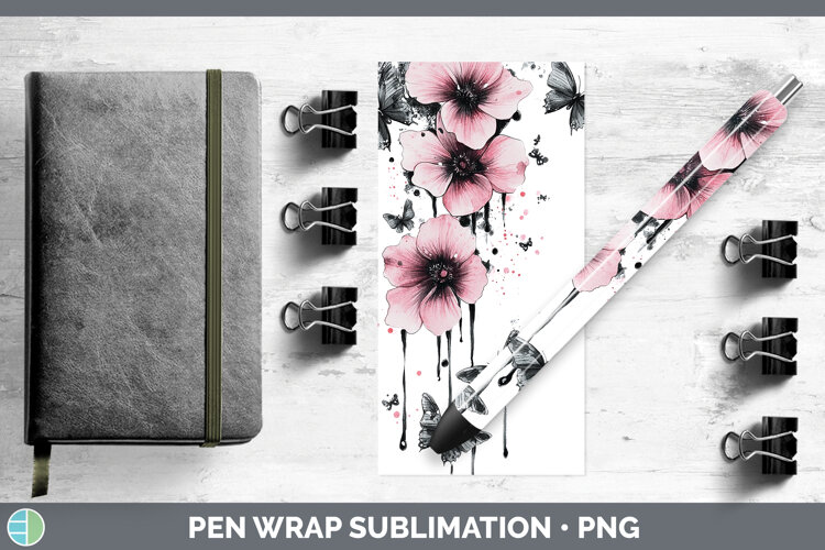GorgeousBest Sellers 04 Pink Drips Pen Wrap design.