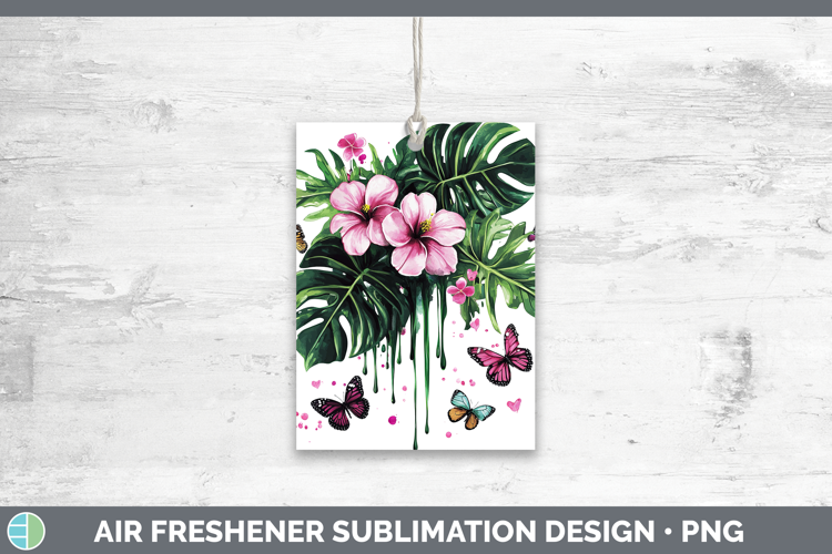 Best Sellers 04 Pink Drips Monstera Air Freshener Sublimatio