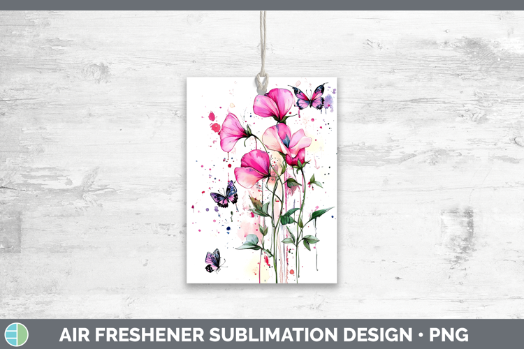 Best Sellers 04 Pink Drips Sweet Pea Air Freshener Sublimati