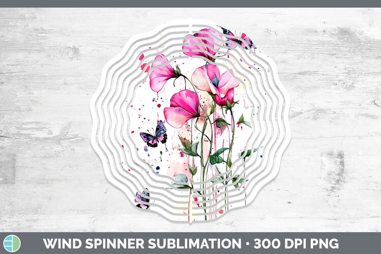 GorgeousBest Sellers 04 Pink Drips Wind Spinner design.