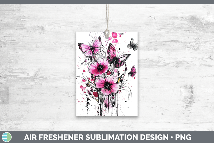Best Sellers 04 Pink Drips Wild Flowers Air Freshener Sublim