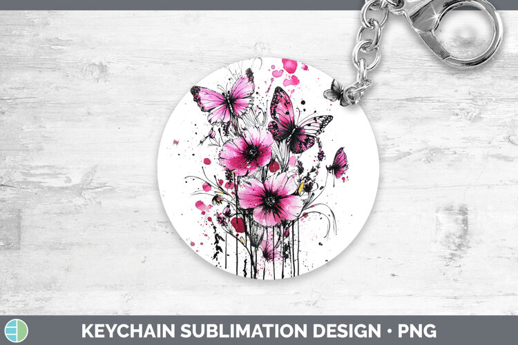 GorgeousBest Sellers 04 Pink Drips Keychain design.
