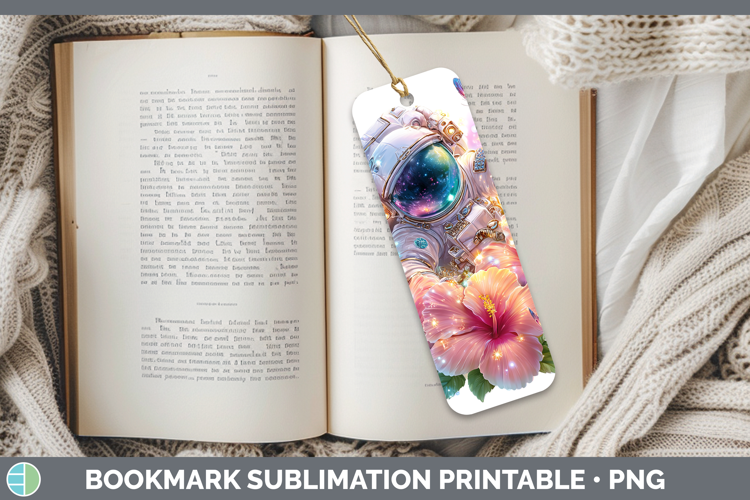 Best Sellers 04 Rainbow Summer Astronaut Bookmark Sublimatio