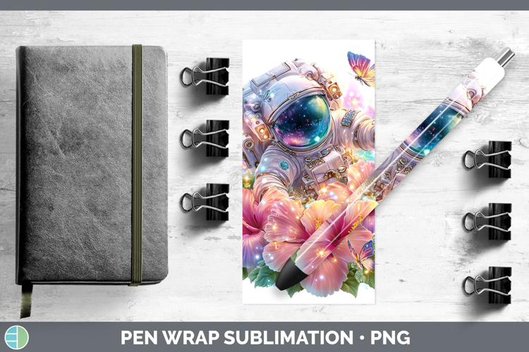 Best Sellers 04 Rainbow Summer Astronaut Pen Wrap Sublimatio