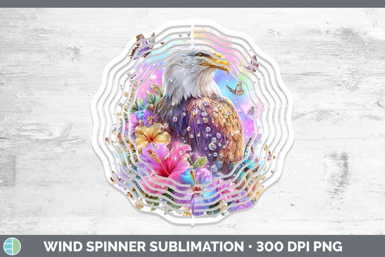 Best Sellers 04 Rainbow Summer Eagle Wind Spinner Sublimatio