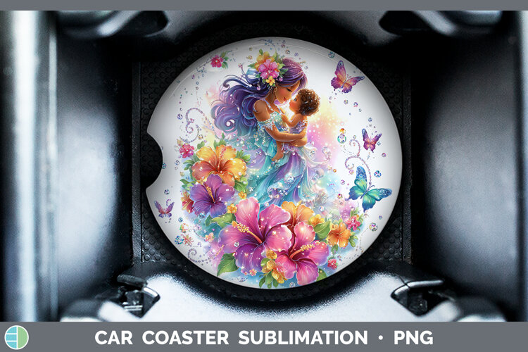 GorgeousBest Sellers 04 Rainbow Summer Car Coaster design.