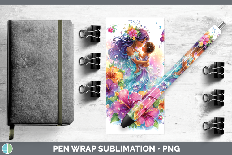 Best Sellers 04 Rainbow Summer Mother Child Pen Wrap Sublima
