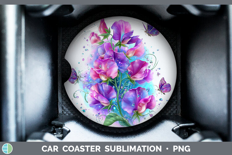 GorgeousBest Sellers 04 Rainbow Summer Car Coaster design.