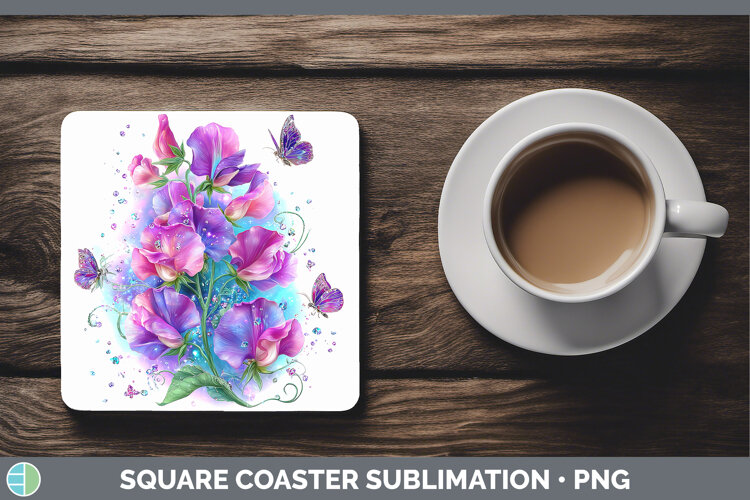 GorgeousBest Sellers 04 Rainbow Summer Square Coaster design.