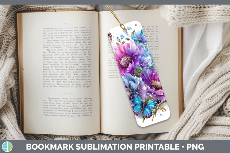 Best Sellers 04 Rainbow Summer Wild Flowers Bookmark Sublima