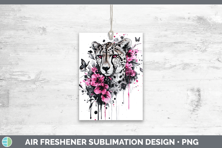 Best Sellers 05 Pink Drips Cheetah Air Freshener Sublimation