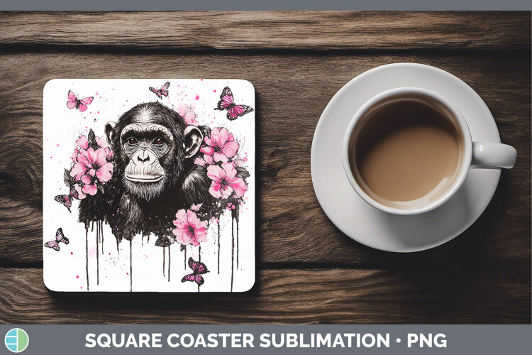 GorgeousBest Sellers 05 Pink Drips Square Coaster design.