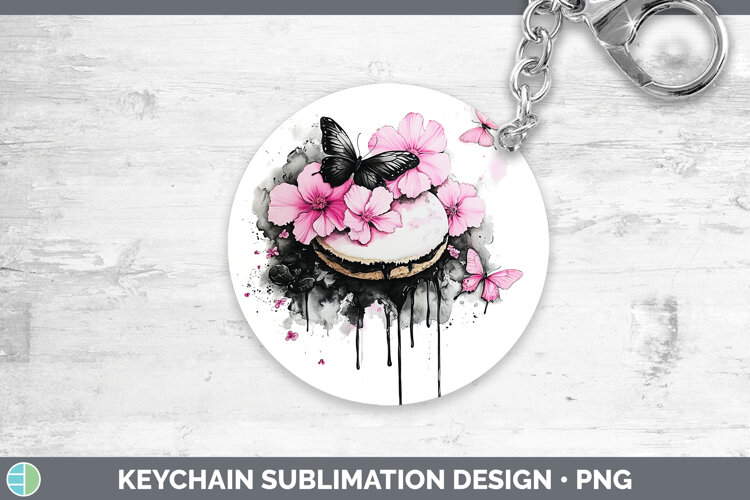 GorgeousBest Sellers 05 Pink Drips Keychain design.