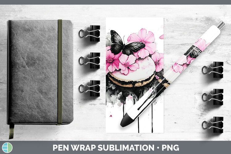 GorgeousBest Sellers 05 Pink Drips Pen Wrap design.