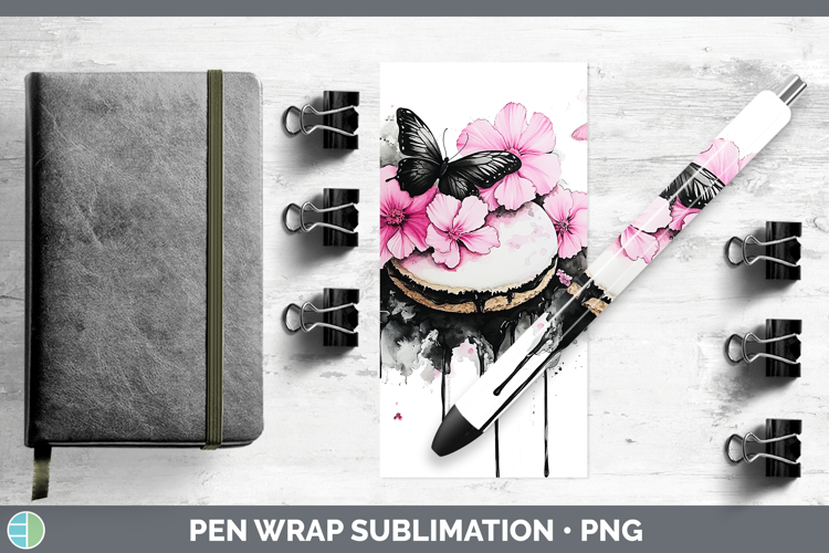 Best Sellers 05 Pink Drips Cookies Pen Wrap Sublimation Pen