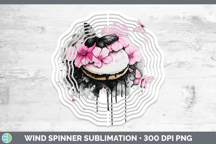 Best Sellers 05 Pink Drips Cookies Wind Spinner Sublimation