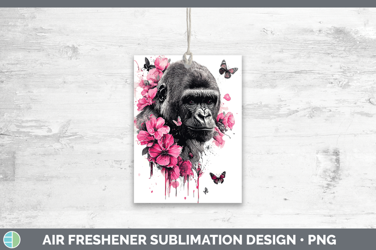 Best Sellers 05 Pink Drips Gorilla Air Freshener Sublimation