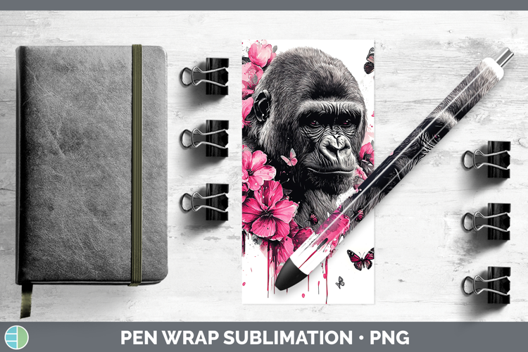 Best Sellers 05 Pink Drips Gorilla Pen Wrap Sublimation Pen