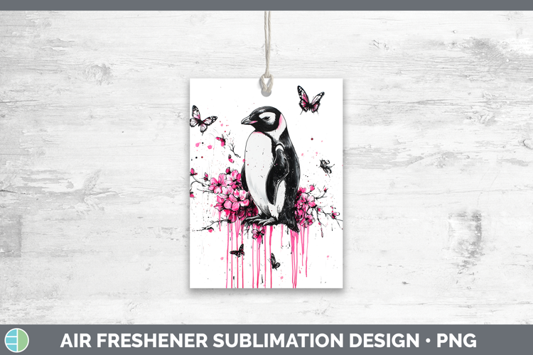 Best Sellers 05 Pink Drips Penguin Air Freshener Sublimation