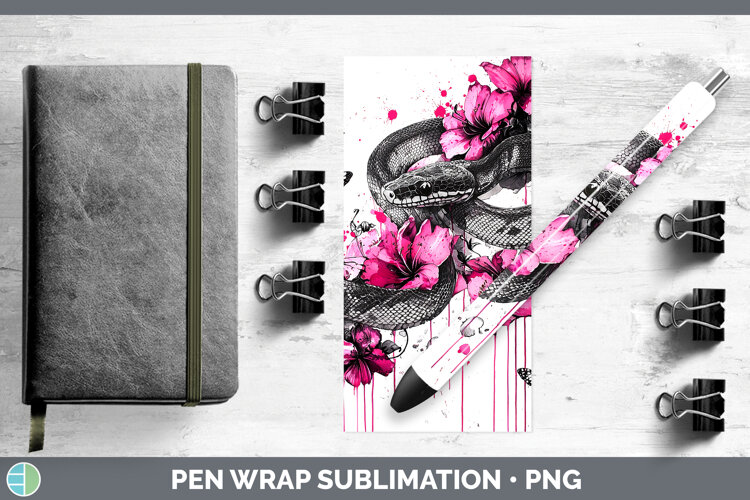 GorgeousBest Sellers 05 Pink Drips Pen Wrap design.