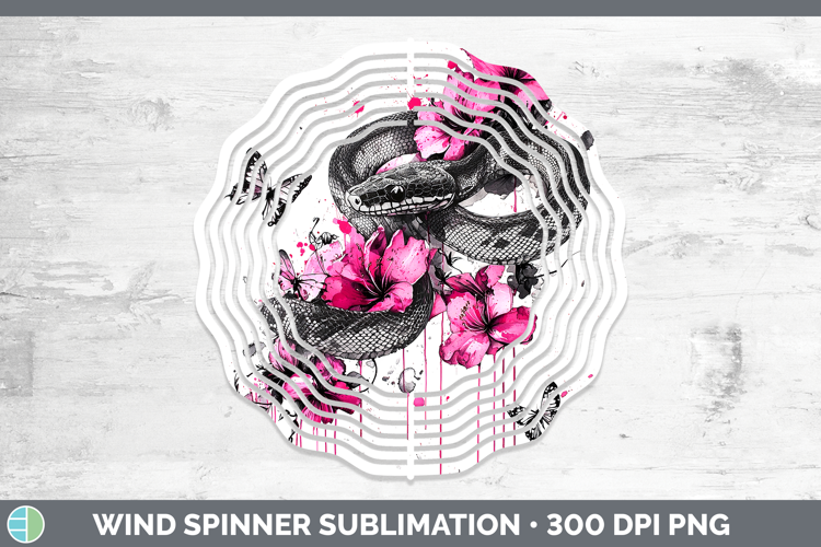Best Sellers 05 Pink Drips Snake Wind Spinner Sublimation Sp