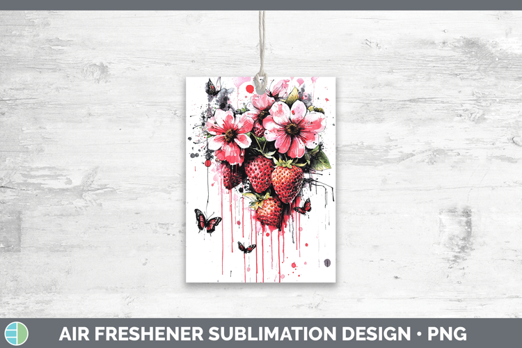 Best Sellers 05 Pink Drips Strawberry Air Freshener Sublimat