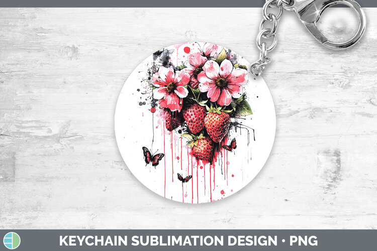 GorgeousBest Sellers 05 Pink Drips Keychain design.