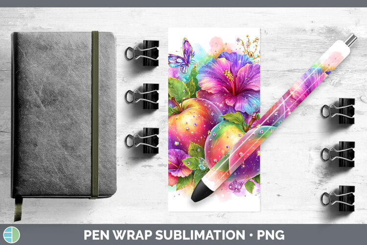 GorgeousBest Sellers 05 Rainbow Summer Pen Wrap design.