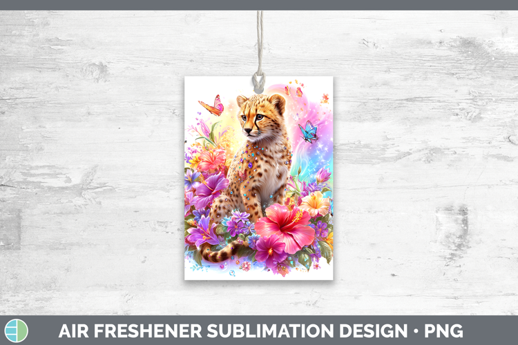 Best Sellers 05 Rainbow Summer Cheetah Air Freshener Sublima