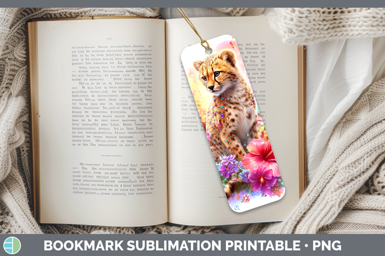 Best Sellers 05 Rainbow Summer Cheetah Bookmark Sublimation