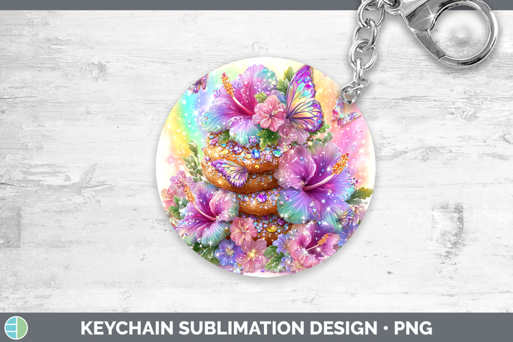 Best Sellers 05 Rainbow Summer Cookies Keychain Sublimation