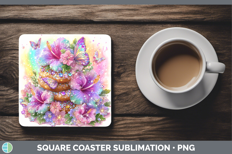Best Sellers 05 Rainbow Summer Cookies Square Coaster Sublim