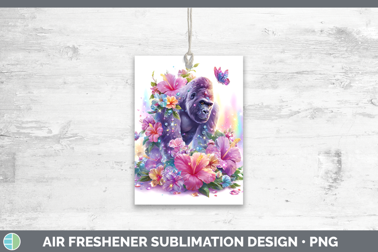 Best Sellers 05 Rainbow Summer Gorilla Air Freshener Sublima