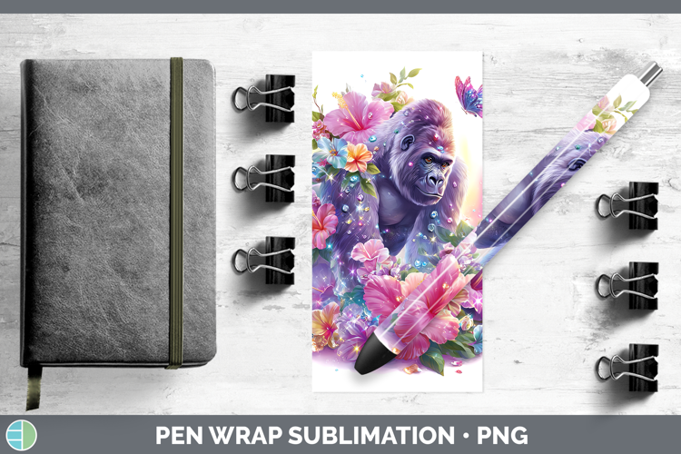 Best Sellers 05 Rainbow Summer Gorilla Pen Wrap Sublimation