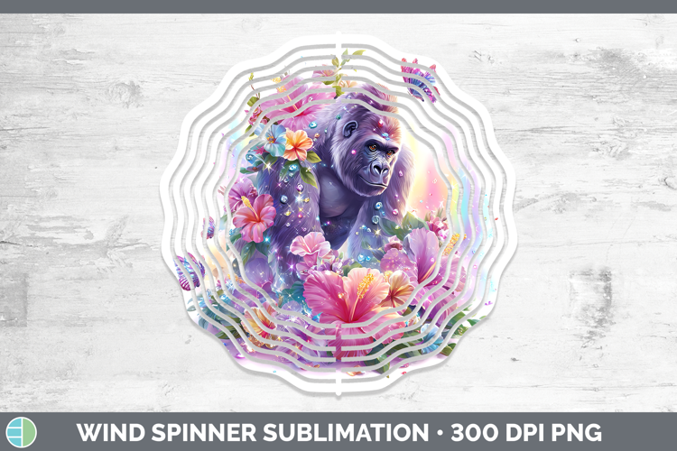 Best Sellers 05 Rainbow Summer Gorilla Wind Spinner Sublimat
