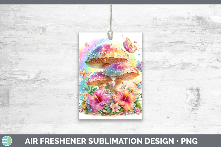 Best Sellers 05 Rainbow Summer Mushroom Air Freshener Sublim