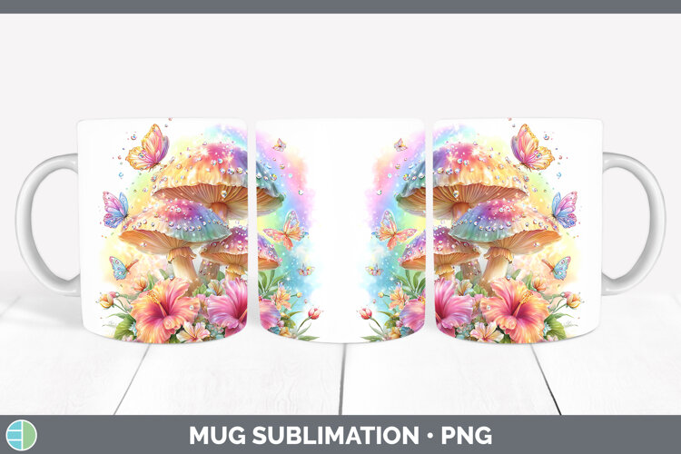 GorgeousBest Sellers 05 Rainbow Summer Mug Wrap design.