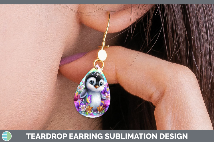 Best Sellers 05 Rainbow Summer Penguin Teardrop Earrings Sub