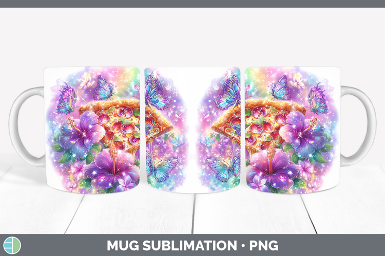 Best Sellers 05 Rainbow Summer Pizza Mug Wrap Sublimation Co