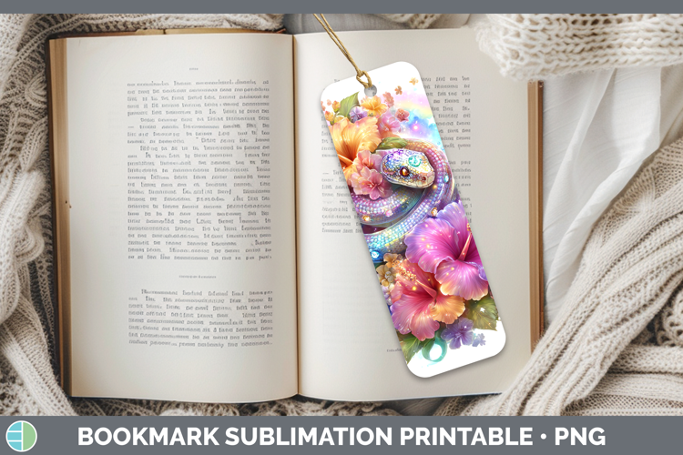 Best Sellers 05 Rainbow Summer Snake Bookmark Sublimation Pr