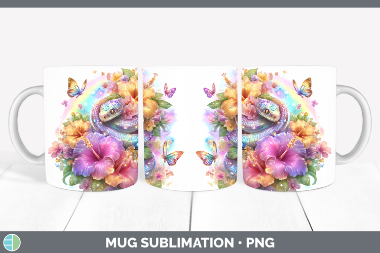 Best Sellers 05 Rainbow Summer Snake Mug Wrap Sublimation Co