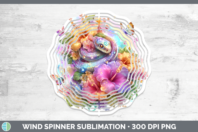 Best Sellers 05 Rainbow Summer Snake Wind Spinner Sublimatio